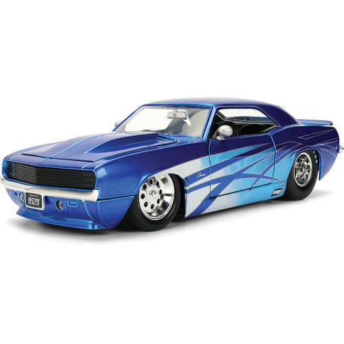 1969 Chevy Camaro - Blue 1:24 Scale Diecast Model Car by Jada Toys Main Image