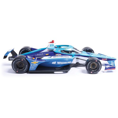 2025 NTT INDYCAR Series - #23 Ryan Hunter-Reay / Dreyer & Reinbold Racing/Cusick Motorsports Wedbush Securities 1:18 Scale Diecast Model Car by IXO Models Alt Image 7