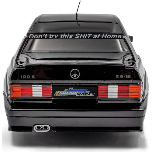 1990 Mercedes-Benz 190 (W201) Evo II Solido Works - Black 1:18 Scale Diecast Model Car by Solido Alt Image 6