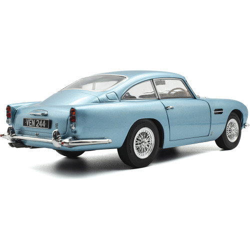 1964 Aston Martin DB5 Light - Metallic Blue 1:18 Scale Diecast Model Car by Solido Alt Image 5