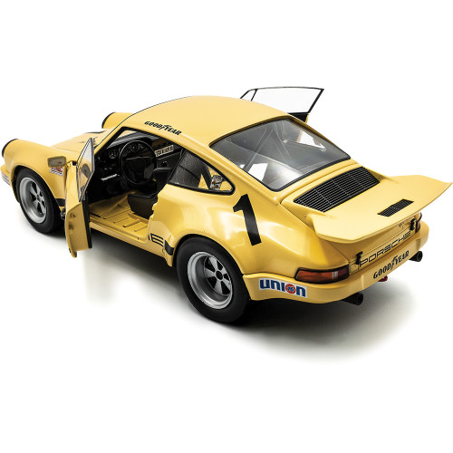 1974 Porsche 911 IROC #1 Fittipaldi - Yellow 1:18 Scale Diecast Model Car by Solido Alt Image 2