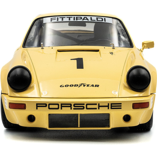 1974 Porsche 911 IROC #1 Fittipaldi - Yellow 1:18 Scale Diecast Model Car by Solido Alt Image 3