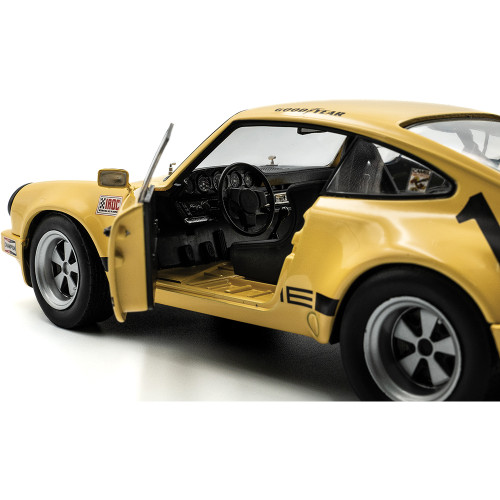 1974 Porsche 911 IROC #1 Fittipaldi - Yellow 1:18 Scale Diecast Model Car by Solido Alt Image 8