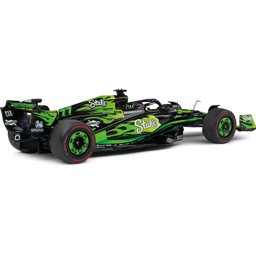 2024 Kick Sauber F1 Team C44 Black V.Bottas Las Vegas GP 1:18 Scale Diecast Model Car by Solido Alt Image 1
