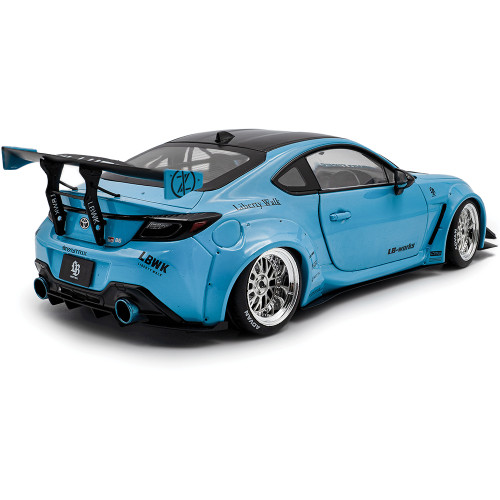 2024 Toyota GR 86 LBWK Body Kit - Baby Blue 1:18 Scale Diecast Model Car by Solido Alt Image 5