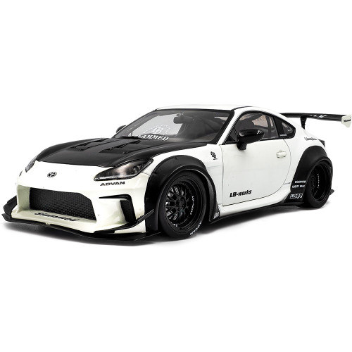 2024 Toyota GR 86 LBWK Body Kit - Pearl White 1:18 Scale Diecast Model Car by Solido Main Image