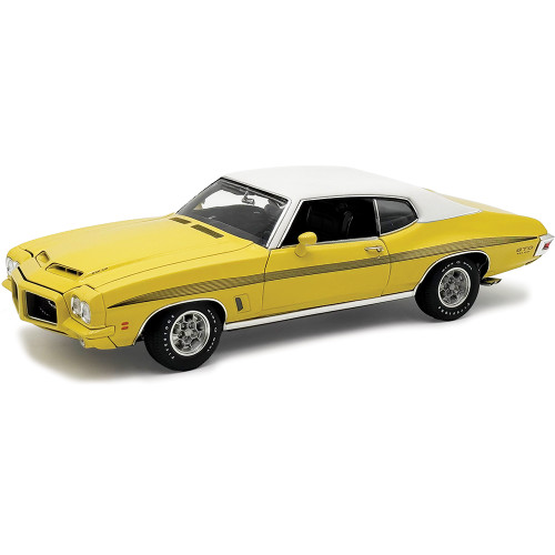 1972 Pontiac GTO Le Mans Vinyl Top - Monarch Yellow 1:18 Scale Diecast Model Car by Acme Main Image