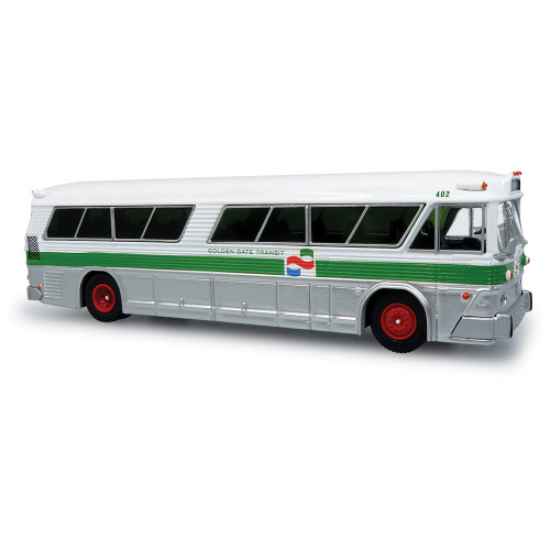 1964 MCI MC-5A Coach: Golden Gate Transit 1:87 Scale Diecast Model Bus by Iconic Replicas Main Image