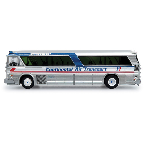 1964 MCI MC-5A Coach: O'Hare Airport Continental Transport 1:87 Scale Diecast Model Bus by Iconic Replicas Alt Image 2