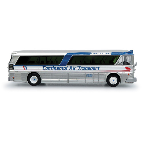 1964 MCI MC-5A Coach: O'Hare Airport Continental Transport 1:87 Scale Diecast Model Bus by Iconic Replicas Alt Image 5
