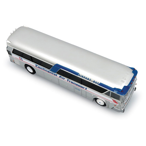 1964 MCI MC-5A Coach: O'Hare Airport Continental Transport 1:87 Scale Diecast Model Bus by Iconic Replicas Alt Image 6