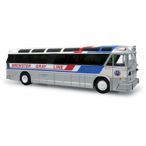 1964 MCI MC-5A Coach: Brewster Gray Line 1:87 Scale Diecast Model Bus by Iconic Replicas Main Image
