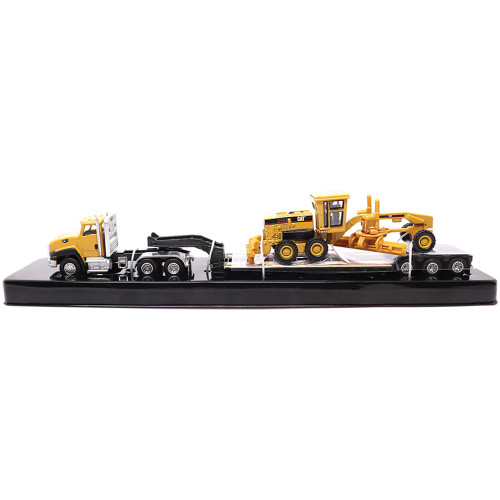 Cat CT660 Day Cab Tractor, Lowboy Trailer & Caterpillar 163H Motor Grader Alt Image 6