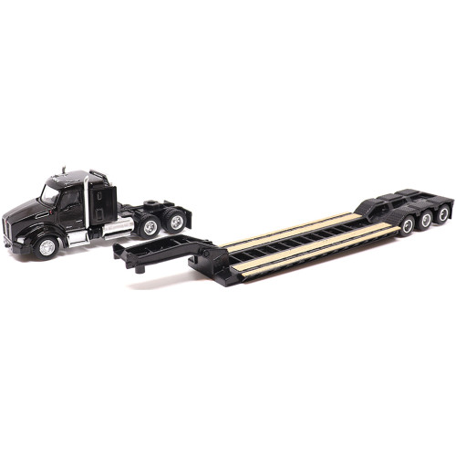 Kenworth T880s SBFS Sleeper Tandem Tractor, Lowboy Trailer & Caterpillar 320D L Hydraulic Excavator Alt Image 2
