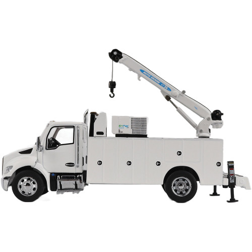 Kenworth T380 Auto-Crane Titan85-Body HC14-Crane Work Truck with Miller EnPak - White 1:50 Scale Diecast Model Truck by Diecast Masters Alt Image 8