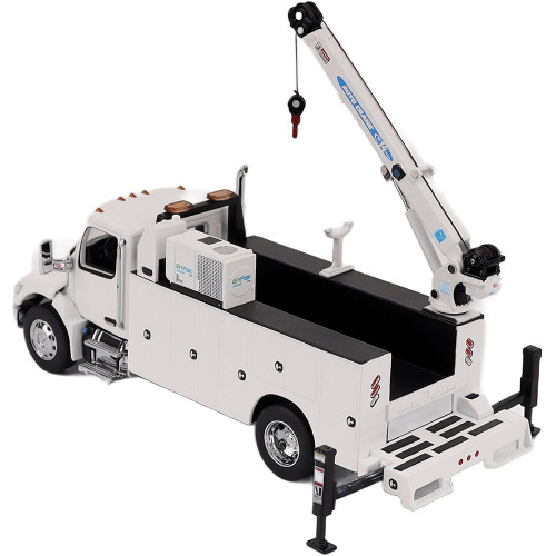 Peterbilt Model 536 Auto-Crane Titan85-Body HC14-Crane Work Truck with Miller EnPak - White 1:50 Scale Diecast Model Truck by Diecast Masters Alt Image 6