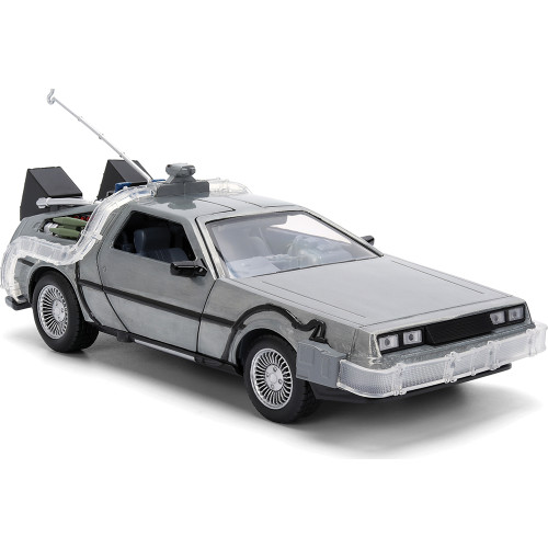 Back to the Future 40th Anniversary DeLorean Time Machine w/Doc Brown's Truck 1:24 Scale Diecast Model Car by Jada Toys Alt Image 4