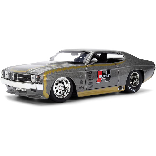 1971 Hurst Chevy Chevelle SS - Gray 1:24 Scale Diecast Model Car by Jada Toys Main Image
