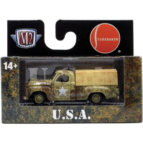 1949 Studebaker 2R Truck - Camo 1:64 Scale Diecast Model Truck by M2 Machines Alt Image 2
