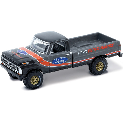 1972 Ford F-250 Custom 4X4 - Gray 1:64 Scale Diecast Model Truck by M2 Machines Main Image
