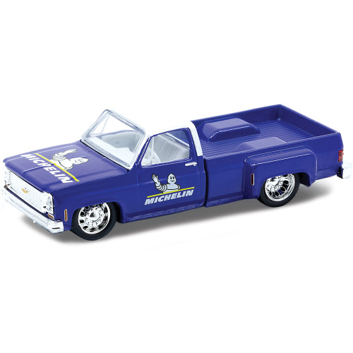 1973 Chevrolet Cheyenne Super 30 - Blue 1:64 Scale Diecast Model Truck by M2 Machines Main Image