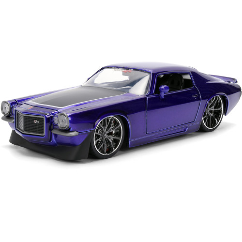 1971 Chevy Camaro - Indigo 1:24 Scale Diecast Model Car by Jada Toys Alt Image 1