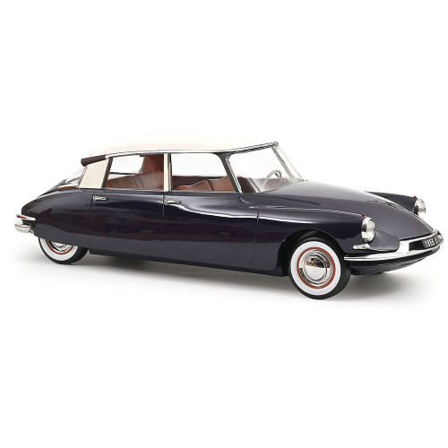 1955 Citroën DS 19 - Purple/Champagne 1:12 Scale Diecast Model Car by Norev Main Image