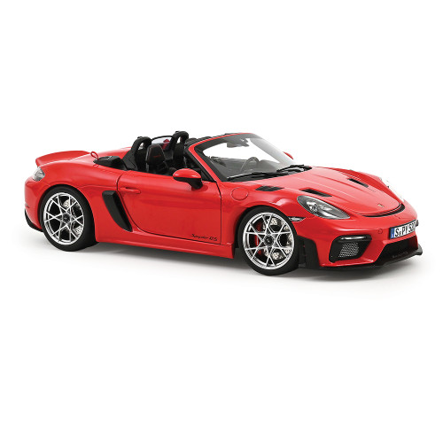 2023 Porsche 718 Spyder RS - Guards Red 1:18 Scale Diecast Model Car by Norev Alt Image 1