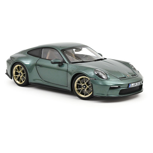 ポルシェ 1/18スケール NOREVメタリックグリーン 2021 Porsche 911 GT3 w/Touring Package Green Diecast Model Car | Norev