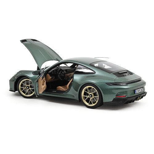 2021 Porsche 911 GT3 w/Touring Package - Green 1:18 Scale Diecast Model Car by Norev Alt Image 2