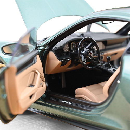 2021 Porsche 911 GT3 w/Touring Package - Green 1:18 Scale Diecast Model Car by Norev Alt Image 3