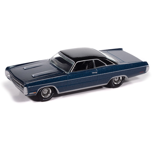 1965 Chevrolet Impala - Danube Blue 1:64 Scale Diecast Model Car by Auto World Main Image