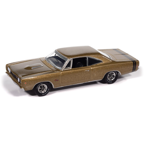 1968 Dodge Coronet R/T Hardtop - Medium Gold Poly 1:64 Scale Diecast Model Car by Auto World Main Image