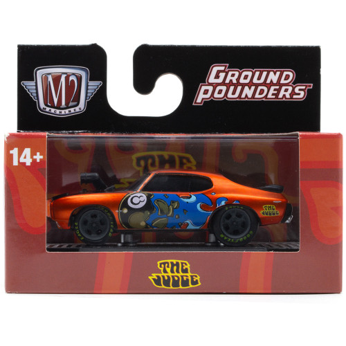 1969 Pontiac GTO Judge Orange 8 Ball Diecast Model Car | M2 Machines