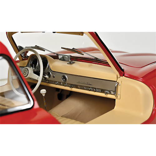 1955 Mercedes Benz 300SL Gullwing Coupe - Red 1:8 Scale Diecast Model Car by IXO Models Alt Image 7