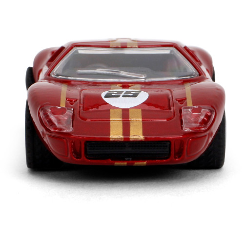1965 Ford GT40 Mk1 - Red #25 1:64 Scale Diecast Model Car by Jada Toys Alt Image 4