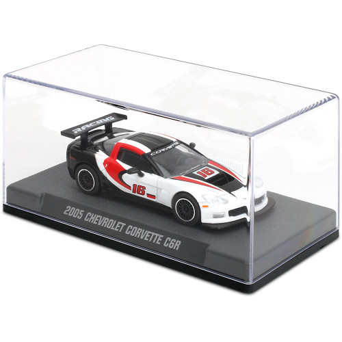 2005 Corvette C6R - White #16 1:64 Scale Diecast Model Car by Jada Toys Alt Image 1