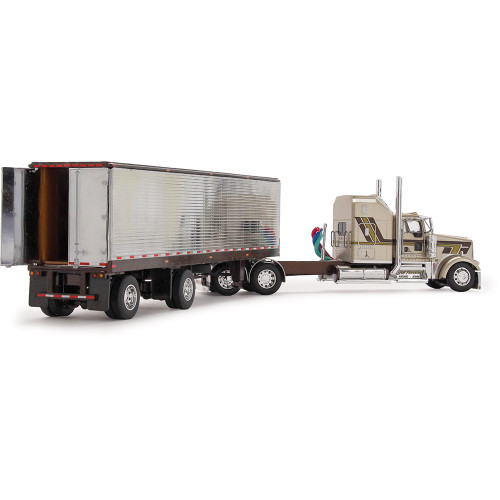Kenworth W900L Aerodyne Sleeper & Vintage Trailer Red's Favorites