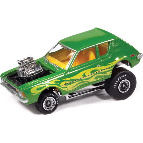 1971 AMC Gremlin (Zingers) - Metallic Lime Green 1:64 Scale Diecast Model Car by Johnny Lightning Main Image