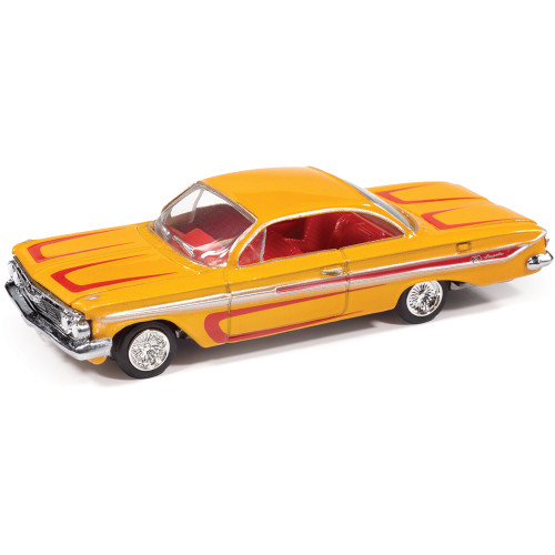 1961 Chevy Impala SS 409 (Scrapin') - Yellow 1:64 Scale Diecast Model Car by Johnny Lightning Main Image