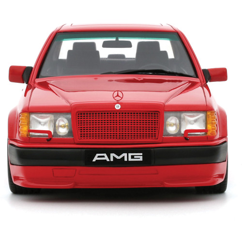 1987 Mercedes 300E AMG 6.0 - Red 1:18 Scale Cast Resin Model Car by Ottomobile Alt Image 3