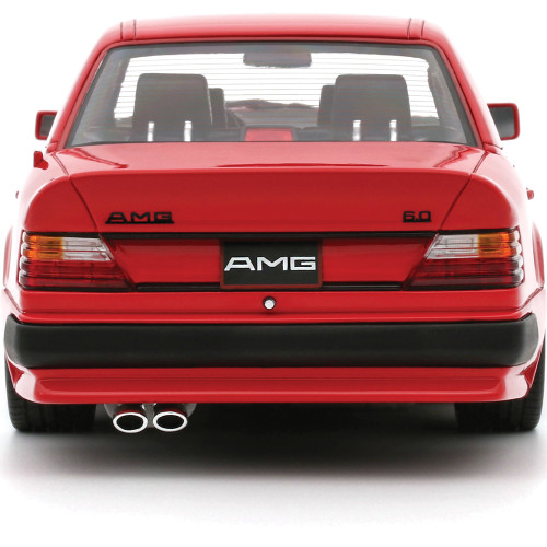 1987 Mercedes 300E AMG 6.0 - Red 1:18 Scale Cast Resin Model Car by Ottomobile Alt Image 4