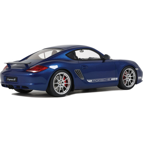 2012 Porsche Cayman R - Aqua Blue Metallic 1:18 Scale Cast Resin Model by GT Spirit Alt Image 1