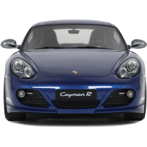 2012 Porsche Cayman R - Aqua Blue Metallic 1:18 Scale Cast Resin Model by GT Spirit Alt Image 3