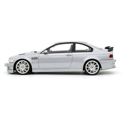 2001 BMW E46 M3 GTR STREET TITAN - SILVER METALLIC 1:18 Scale Cast Resin Model Car by Ottomobile Alt Image 2