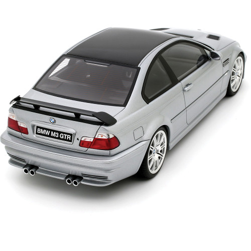 2001 BMW E46 M3 GTR STREET TITAN - SILVER METALLIC 1:18 Scale Cast Resin Model Car by Ottomobile Alt Image 8