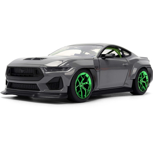 2024 Ford Mustang RTR - Gray 1:24 Scale Diecast Model Car by Jada Toys Main Image