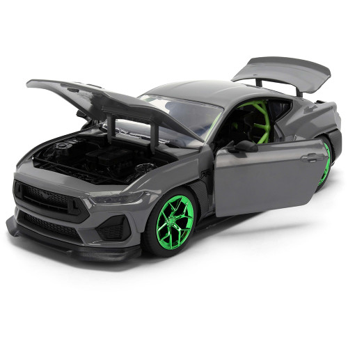 2024 Ford Mustang RTR - Gray 1:24 Scale Diecast Model Car by Jada Toys Alt Image 2