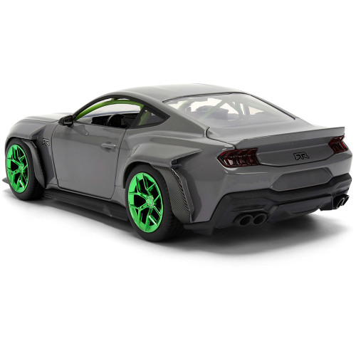 2024 Ford Mustang RTR - Gray 1:24 Scale Diecast Model Car by Jada Toys Alt Image 3