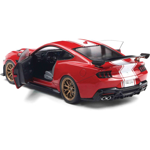 2025 Shelby Mustang Super Snake - Race Red 1:18 Scale Diecast Model Car by Solido Alt Image 1